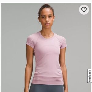 Lululemon Swiftly Tech Short-Sleeve Shirt 2.0 in light pink